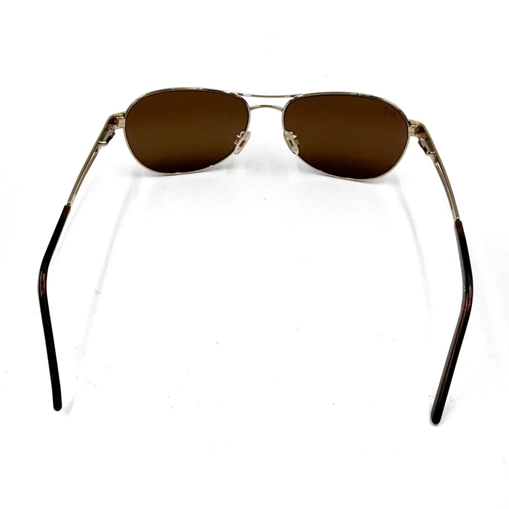 Maui Jim Mahina Sunglasses Gold Alloy Aviator Polarized Metal Frame MJ-229-16